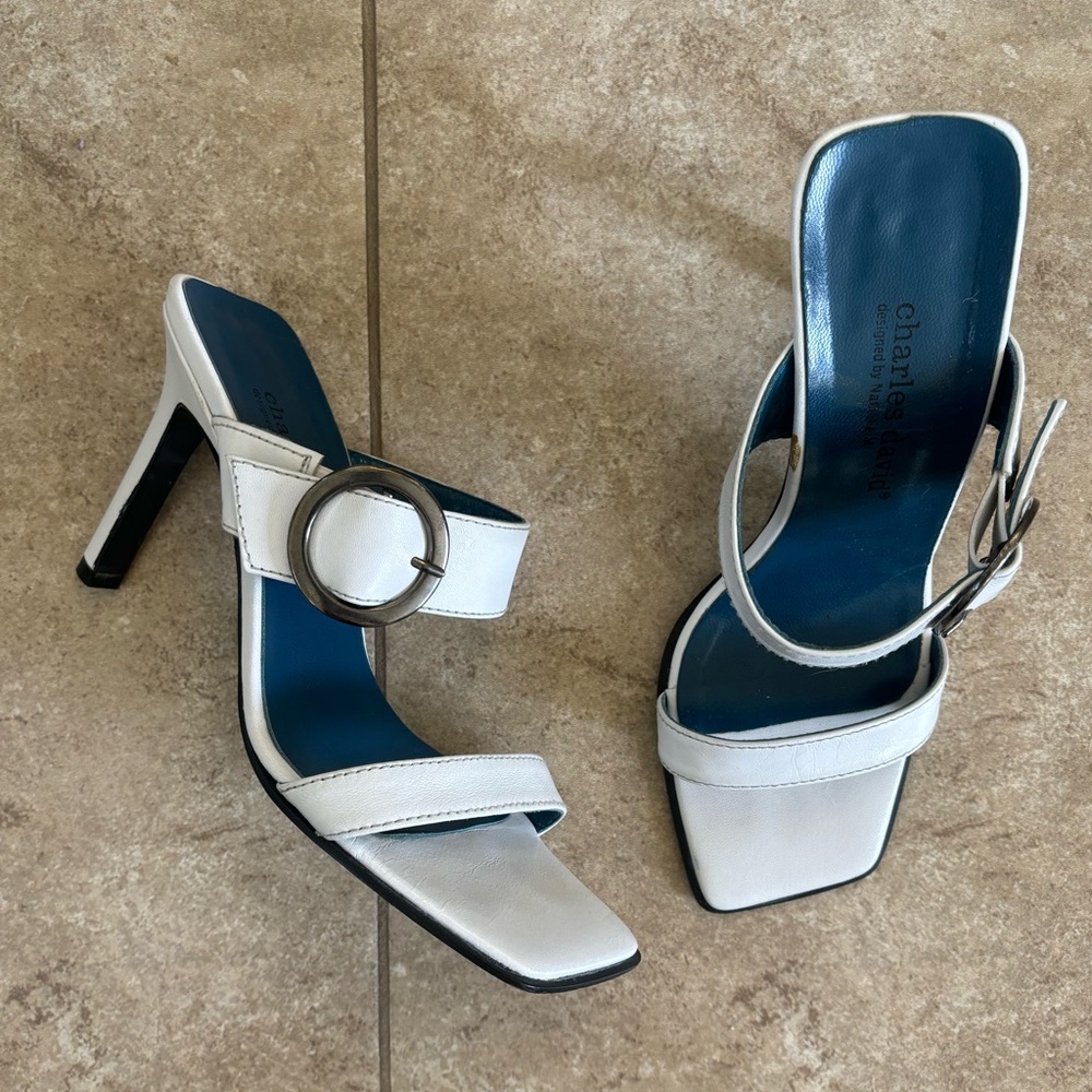 Vintage Charles David White Heels